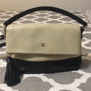 Black and taupe Kate Spade handbag